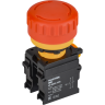 Кнопка IEK MASTER MI-BG60-11ZS-3-23-K04 "Грибок" поворотная с фиксацией 1NO+1NC красная MI-BG60-11ZS-3-23-K004