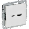 Розетка USB IEK BRITE BR-U22-018-K01 BR-U22-018-K91
