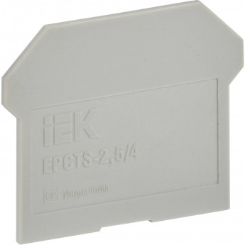 Заглушка IEK для CTS 2,5/4мм2 серая
